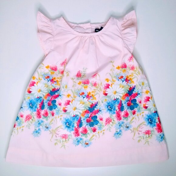 NWT GAP Floral flutter dress in Floral Pink. - Picture 2 of 13